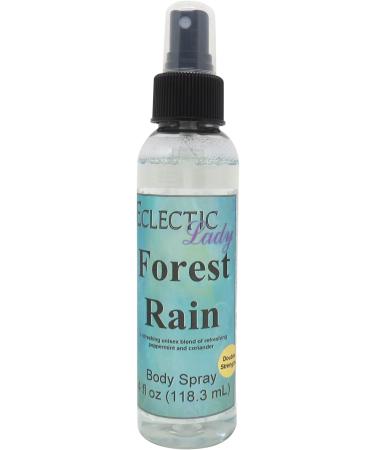 Forest Rain Body Spray (Double Strength) 4 ounces Body Mist for Women with Clean Light & Gentle Fragrance Long Lasting Perfume with Comforting Scent for Men & Women Cologne with Soft Subtle 4 Fluid Ounces (Double Strength)
