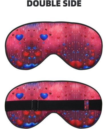 Abstract Heart Print Unisex Sleep Mask | Double-Sided Eye Mask for Sound Sleep & Skin Care - Shop Now - Buy Online on GoSupps.com
