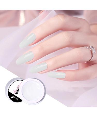 Solid Gel Nail Glue 15ml Nail Extension Solid Gel Nail Glue for Extension Extend Gel and 3D Sculpture Gel for Beginners Nails White - Buy Online on GoSupps.com