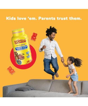 L'il Critters GummyVites Kids Complete Multivitamin Gummies 11 Essential Nutrients Naturally Sourced Colours & 5 Delicious Flavours 190 Count 3 Month Supply Packaging May Vary - Buy Online on GoSupps.com