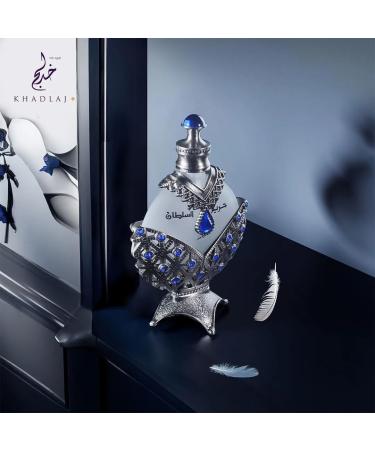 Khadlaj Hareem Al Sultan Blue Concentrated Perfume Oil for Unisex 1.18 Ounce Fruity/Floral/Woody 1.18 Fl Oz (Pack of 1) - Buy Online on GoSupps.com