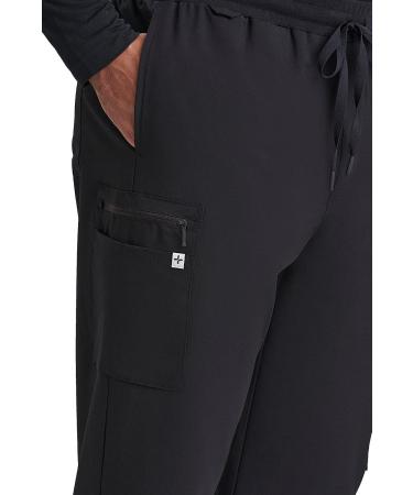 Care+Wear Men's 7-Pocket Straight Leg Scrub Pants - Moisture Wicking, Ultra-Soft, Wrinkle-Resistant - Black, Size Medium - Buy Online on GoSupps.com