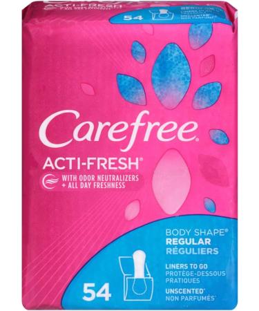 Carefree Acti-Fresh Regular Unscented 54 Ct. 2pk - Buy Online on GoSupps.com