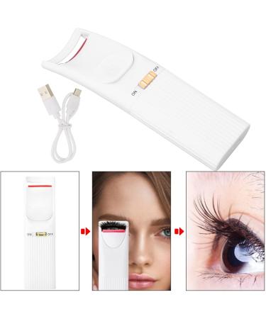 Heated Eyelash Curler Electric Eye Lashes Curler USB Intelligent Temperature Control Quick Preheating Ergonomic Design Heated Lash Curler (Blanco) - Buy Online on GoSupps.com