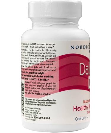 Nordic Naturals Daily DHA 1000mg - Natural Fruit Flavor - 30 Soft Gels - Buy Online on GoSupps.com