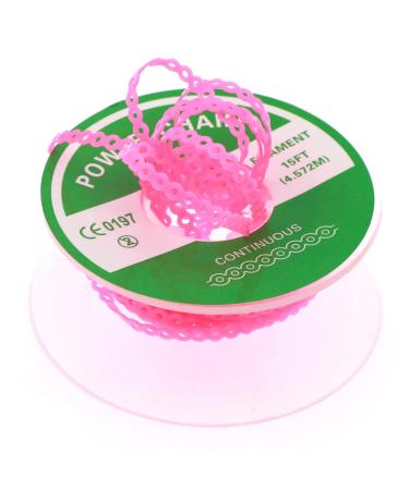 Dental Orthodontic Elastic Chain Power Chains - Pink S 4.5M - 1.0 Count - Buy Online on GoSupps.com