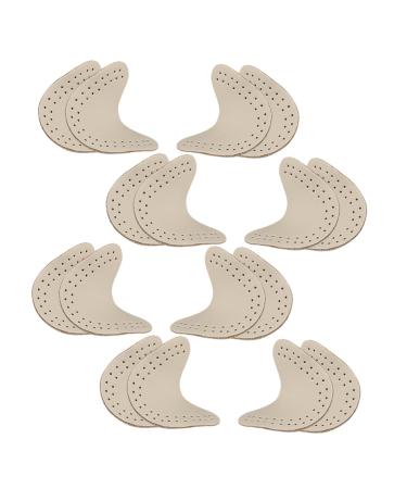 8 Pairs Forefoot Stickers Shoes Sole Protectors Half Foot Pads Shoes Sole Pads Anti-Slip Shoes Pads Shoe Inserts Front Foot Pads Foot Cushion Pads Invisible Girl Child Forefoot Pad