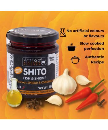  Aftrad Village Kitchen Aftrad Village Kitchen MILD 150g - A Ghanaian chili sauce made with smoked fish and shrimp. A delicious condiment for all cooked meals. It can be used as a sauce spread or dip. - Buy Online on GoSupps.com