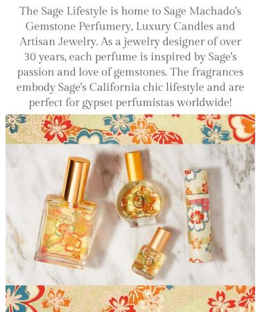 Amber Organic Mini Perfume Spray by Sage- 1/2 oz Vegan & Cruelty-Free Earthy Scent Amber Blood Orange Musk Amber 1/2 oz Mini Eau de Toilette Spray - Buy Online on GoSupps.com