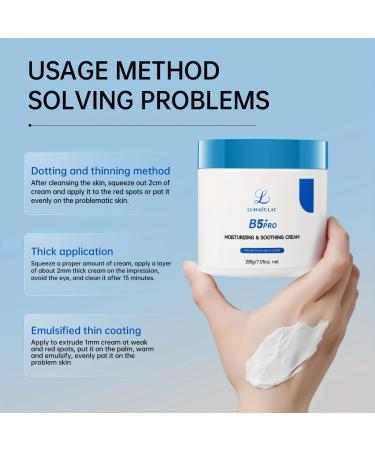 B5 Moisturizing Soothing Cream - Centella Asiatica & Niacinamide for Dry Sensitive Skin | Hydrating Face & Hand Moisturizer - 7.05 Oz - Buy Online on GoSupps.com