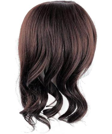 EREE HAIR Women 14" Natural Wave Hair Topper Clip in Hair Piece Replacement Middle Part Top Crown Topper Hair Extensions Wiglet Hairpieces for Thinning Hair Dark Brown - Buy Online on GoSupps.com