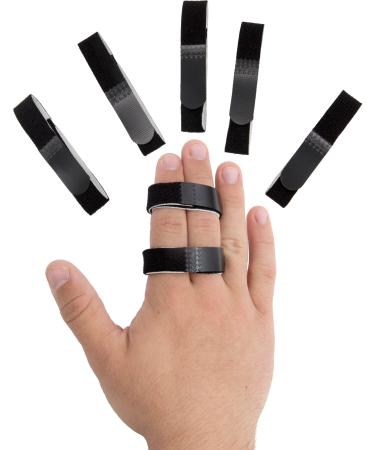 Omeer 5 Pack Trigger Finger Splint With Padded No-Slip Hook and Loop Straps Are Great Washable and Reusable Finger Braces To Support Any Finger On Your Right Or Left Hand
