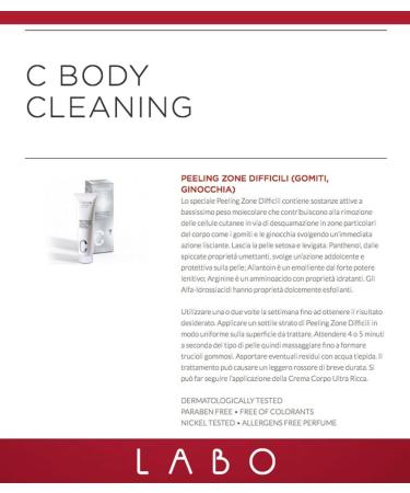  Fillerina LABO Fillerina Transdermic C-BODY CLEANING PEELING ZONE DIFFICILES GOMITI-GINOVERRE 300 ml - Buy Online on GoSupps.com