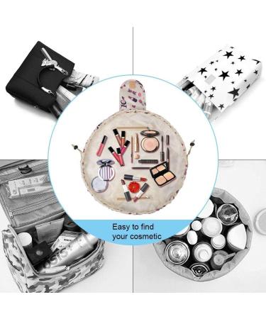 URAQT Lazy Drawstring Makeup Bag for Women Large Capacity, Waterproof Toiletry Organizer for Travel - Buy Online on GoSupps.com