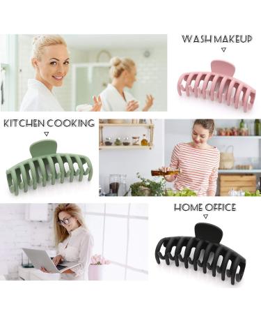 Luatuer Hair Clips for Women - Non-Slip Acrylic Hair Claws Set of 4 for Thick & Thin Hair - Buy Online on GoSupps.com