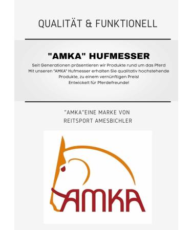 AMKA PRO Narrow Hoof Knife - Right Cutting Carbon Steel with Ergonomic Handle | Ideal for International Shipping - Buy Online on GoSupps.com