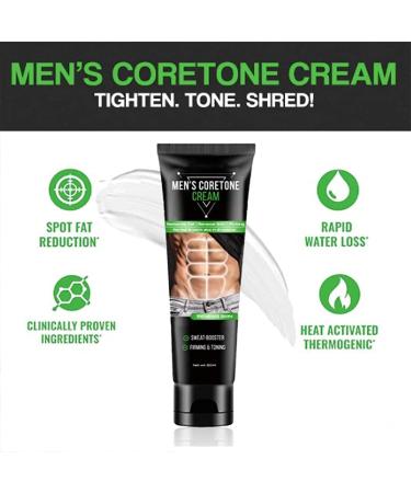 Blusoms Men's CoreTone Cream - Skin Tightening & Abs Sculpting Set for Men (2 Pcs) - Buy Online on GoSupps.com