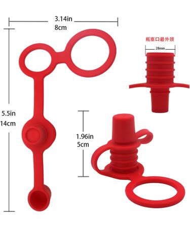 ljhnba Colorful Water Bottle Spout Adapter for Kids No-Spill Silicone Water Bottle Spout Adapter Leak-Proof Food Pouch Tops Baby Water Bottle Cap - Buy Online on GoSupps.com