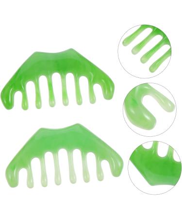 Plafope Gua Sha Massage Comb Set - 2 Piece Eight-Tooth Comb & Massage Plate for Scalp and Leg Relief | International Shipping Available - Buy Online on GoSupps.com