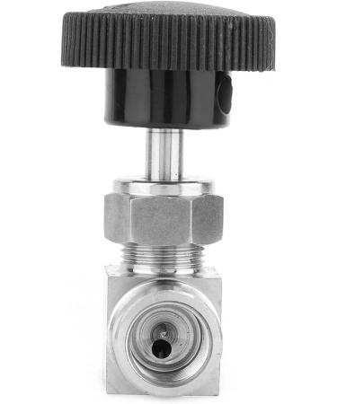 Water/Gas/Oil Flowing Regulation Stainless Steel BSPP Female Thread Straight Needle Valve for Water Gas Oil Transmission(Black Handle 1/4in) - Buy Online on GoSupps.com