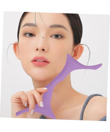 FOMIYES Eyebrow Stencils Brow Guide Stencil Brow Shaping Stencil Eyebrow Shaper Silicone Makeup Stencil Brow Guide Template Eyebrow Shaping Template Silica Gel Make up Blindfold Purple - Buy Online on GoSupps.com