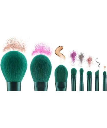 OXOAMP Makeup Brush 8 Makeup Brushes Set Super Soft Makeup Tools Beginner Brush Set Green Suitable for Travel and Gifts Foundation Brushes - Buy Online on GoSupps.com