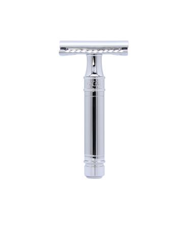 Edwin Jagger des89bl short chrome -plated reusable classic double -cut safety razor for men short chrome - Buy Online on GoSupps.com