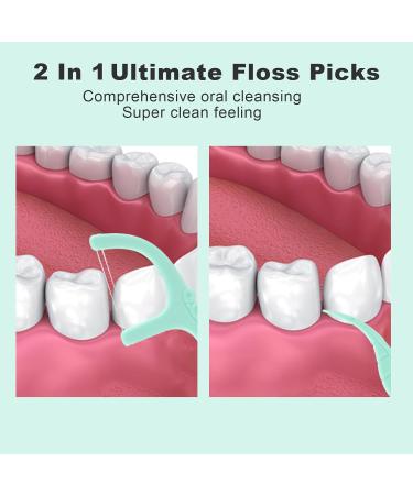 WLSHYF Sustainable Dental Pick Organizer | Automatic Dental Floss Dispenser with 10 Floss Picks | Eco-Friendly Tooth Care Solution for Adults (Purple & Green) - Buy Online on GoSupps.com