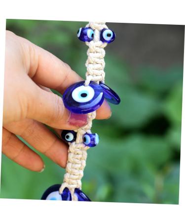 IWOWHERO Home Accessories Decor 1pc blue eyes wall decoration ations charm necklace blue beads home protection charm wall - Buy Online on GoSupps.com