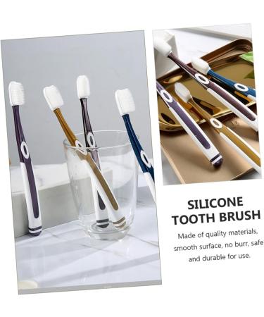 Lurrose U-Shaped 4-Tooth Toothbrush for Children - Soft Portable Toothbrush in Various Colors | 1 Pack of 2 Pieces - Buy Online on GoSupps.com