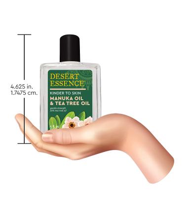Desert Essence Manuka & Tea Tree Oil Blend - 4 fl oz | Gluten-Free, Vegan, Cruelty-Free | Soothing, Irritation-Reducing Formula for Sensitive and Blemish-Prone Skin - Buy Online on GoSupps.com