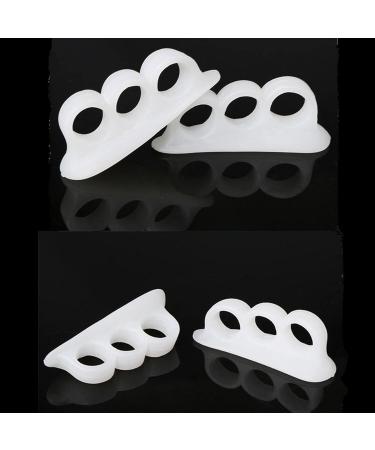 Buy Hammer Toe Corrector & Cushion | Soft Gel Toe Spreader & Separator - Reduce Pain & Prevent Hallux Valgus (4 Pack) - Buy Online on GoSupps.com