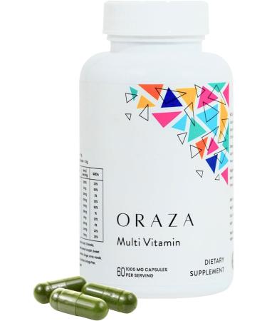 ORAZA Basic Nutrients Multivitamin Supplement for Adults Essential Vitamins A B Complex C D3 E Zinc & Minerals Immune & Energy Support-Supports Immunity Metabolism & Vitality 60 Capsules - Buy Online on GoSupps.com