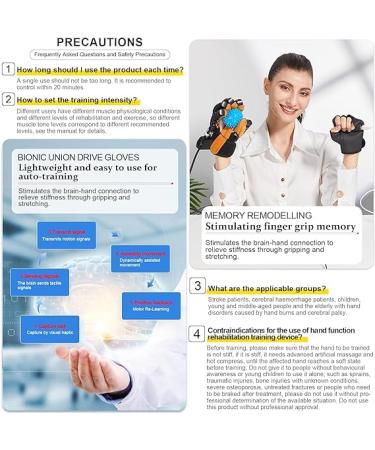 DZKJ Hemiplegia Finger Rehabilitation Trainer Robot Gloves | Robotic Hand for Stroke & Cerebral Palsy | Finger Exerciser for Long-Term Relief - Left XL - Buy Online on GoSupps.com