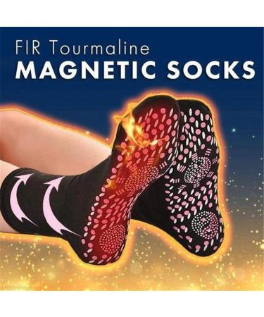 Unisex Warm Self Tourmaline Heating Socks - Winter Foot Warmers for Women Black Thermosocks Cozy Heated Socks (1 Pair) - Buy Online on GoSupps.com