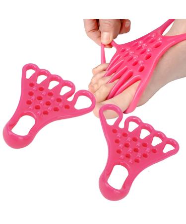 Bunion Corrector Adjustable Toe Stretch Belt Pink Correction Claw Toe Stretch Straightener for Muscle Foot Relaxation Women Men Toe Foot Brace Splint Toe Straighteners
