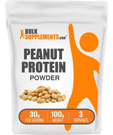 BulkSupplements.com Peanut Protein Powder - Peanut Protein Flour Gluten Free 30g per Serving 100g (3.5 oz) (Pack of 1) Unflavored 3.53 Ounce (Pack of 1)