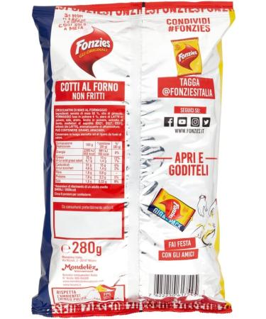  Italian Gourmet E.R. Fonzies The Originals Corn Croccantini with Cheese Baked Pancakes Chips 280g + Itlaian Gourmet Pulp 400g - Buy Online on GoSupps.com