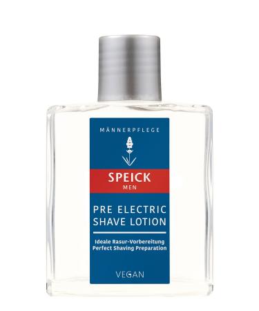 Speick Men Pre Electric Shave Lotion with Relaxing Lavender Oil and a Blend of Essential Oils  Natural Vegan Skin Care  3.4 Fluid Ounces
