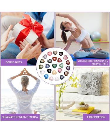 OSDUE 24-Piece Colorful Crystal Stones Set - Healing Gemstones for Children & Lovers Perfect for Meditation Chakra Balancing & Energy Healing - Buy Online on GoSupps.com