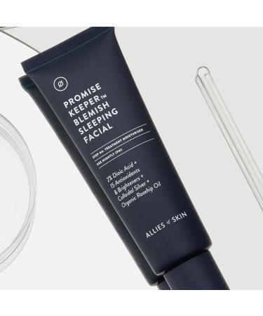 Allies of Skin Promise Keeper Blemish Sleeping Facial | Night Cream with Dioic & Mandelic Acid | Hydrating Moisturizer Treatment 1.7 oz - Buy Online on GoSupps.com