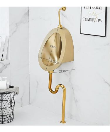 Universal Flushing Type High-Efficiency Urinal Stainless Steel Wall-Mounted Automatic Sensor Toilet Urinal Bathroom and Public Toilet Urinal with Flush Valve Deodorant - Buy Online on GoSupps.com