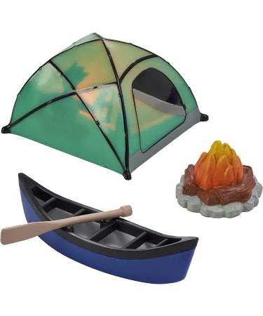 Decopac Fireside Camp DecoSet Cake Decor - Multi Tent, Canoe with Oar, Campfire - 3 pc Set - Buy Online on GoSupps.com