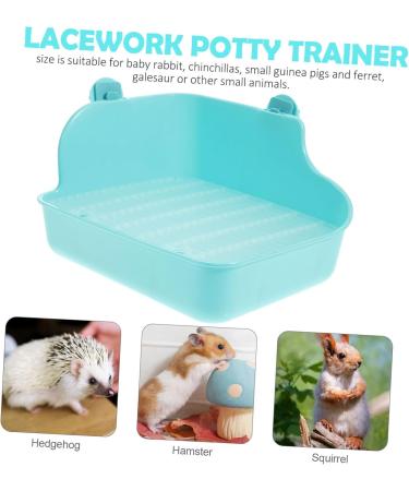 Kisangel Lacework Potty Trainer Guinea Pig Potty Trainer Rabbit Potty Trainer Hamster Litter Corner Green - Buy Online on GoSupps.com
