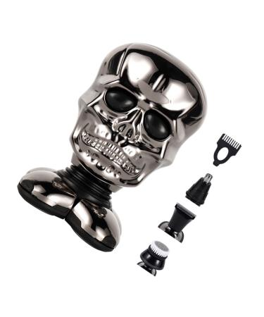 FRCOLOR Hair Clipper Beard Clippers Hair Grooming Tools Nose Hair Trimmer Mens Electric Razor Rechargeable Mens Rotary Shavers Nose Trimmer Hair Cutter Stainless Steel Body Men's to Rotate