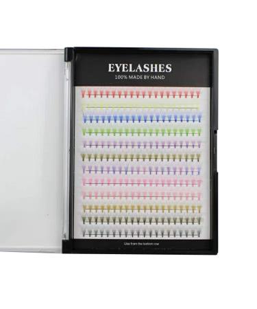 240pcs 10D Premade Fan Eyelash Extensions - Soft Lightweight Colorful Individual False Lashes (12 Colors 8-16mm - Buy Online on GoSupps.com