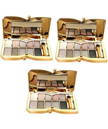 Healvian 3pcs Flash Makeup Brush # Colors Shadow & Colorful Eye Glitter Mirror With Eyeshadow - Buy Online on GoSupps.com