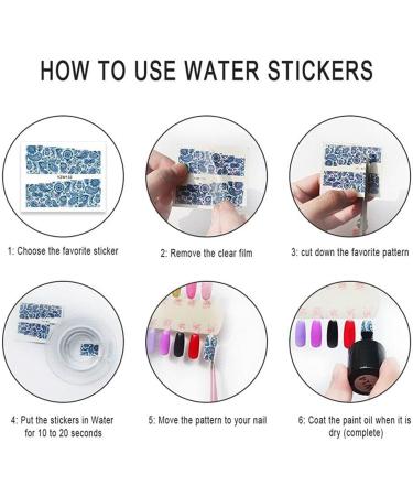 Self-Adhesive DIY Christmas Snowflakes Nail Art Stickers Xmas Sticker Fingernail Decals Nail Accessories(YZW-2134) - Buy Online on GoSupps.com