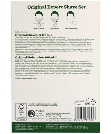 BULLDOG Skincare Original Expert Shave Gift Set for Men - Smooth & Comfortable Shave - Buy Online on GoSupps.com