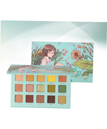 Healvian 2 Pcs Eyeshadow Powder Female Eyeshadow Cosmetic Pallet Portable Eyeshadow Compact Eyeshadow Palette 1 count (Pack of 1) Greenx2pcs - Buy Online on GoSupps.com